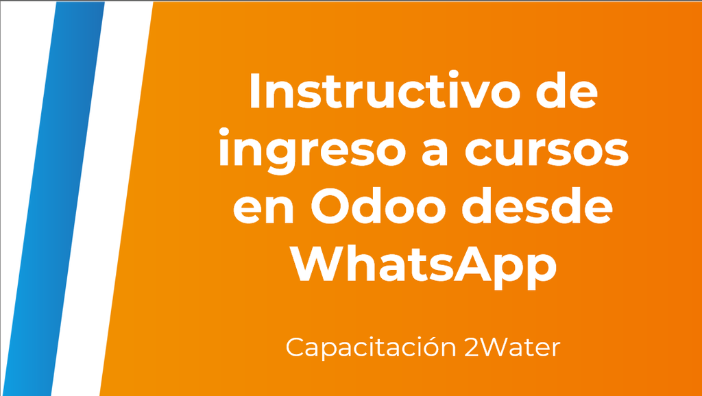 Instructivo de ingreso a cursos en Odoo